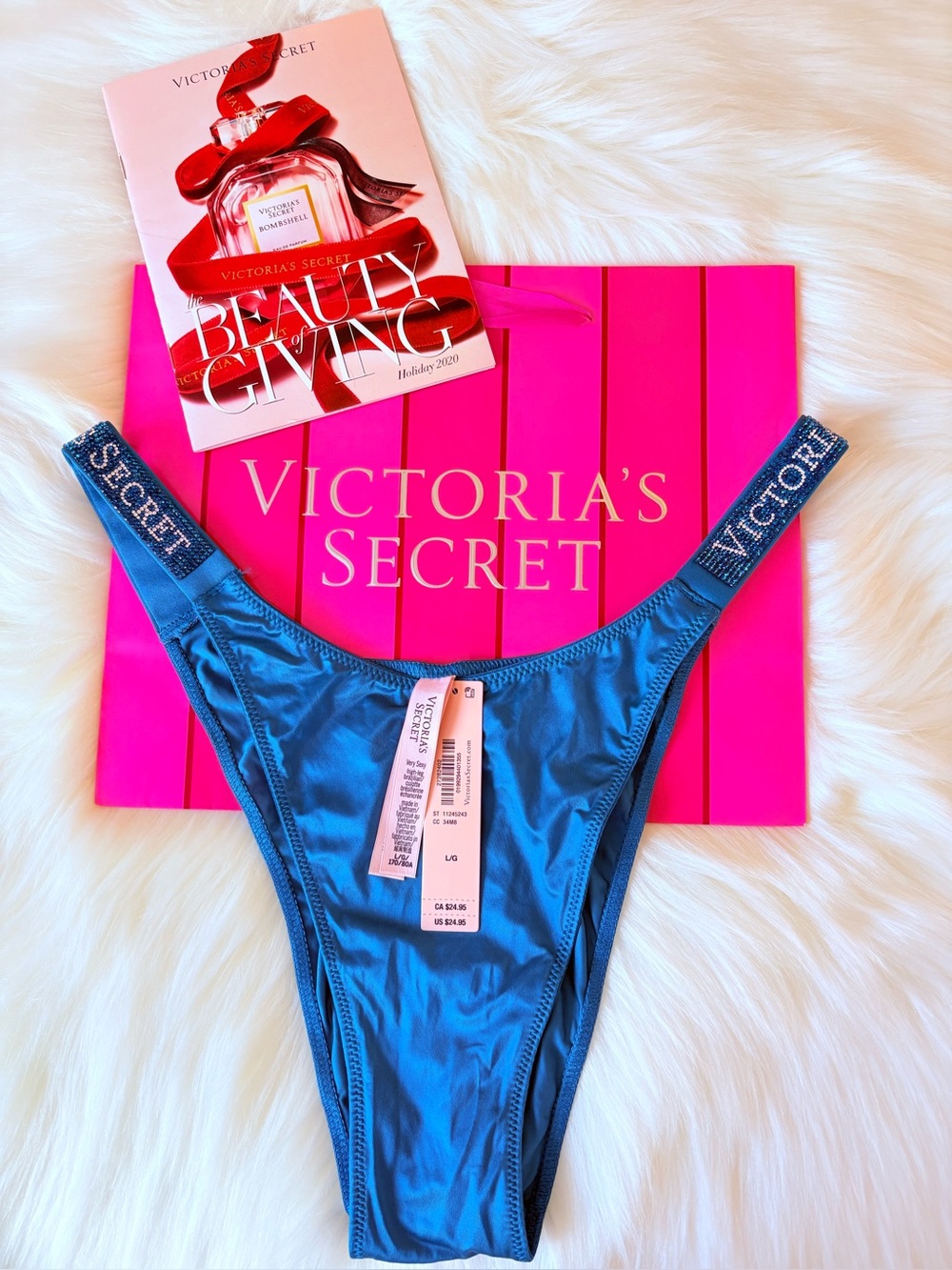 🩷🩷Victoria’s Secret logo shine strap panty (L)🩷🩷